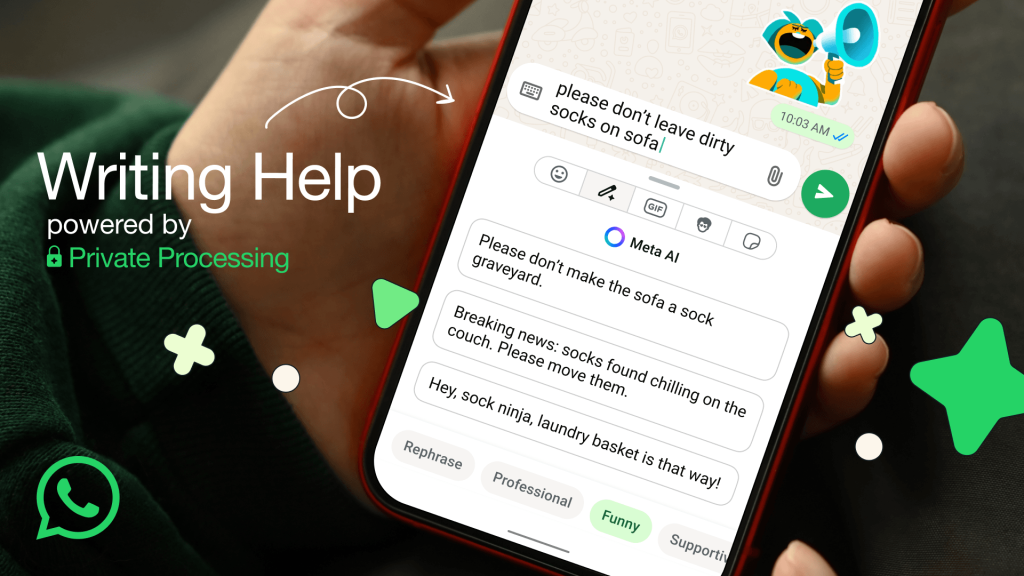 WhatsApp’ın mesajları düzeltip farklı tonlarda yeniden yazan özelliği: Writing Help