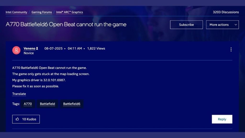 Battlefield 6 bu kartlarda hata veriyor