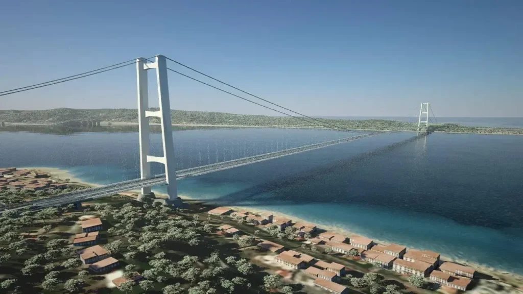 Dünyanın en uzun asma köprüsü yapılıyor