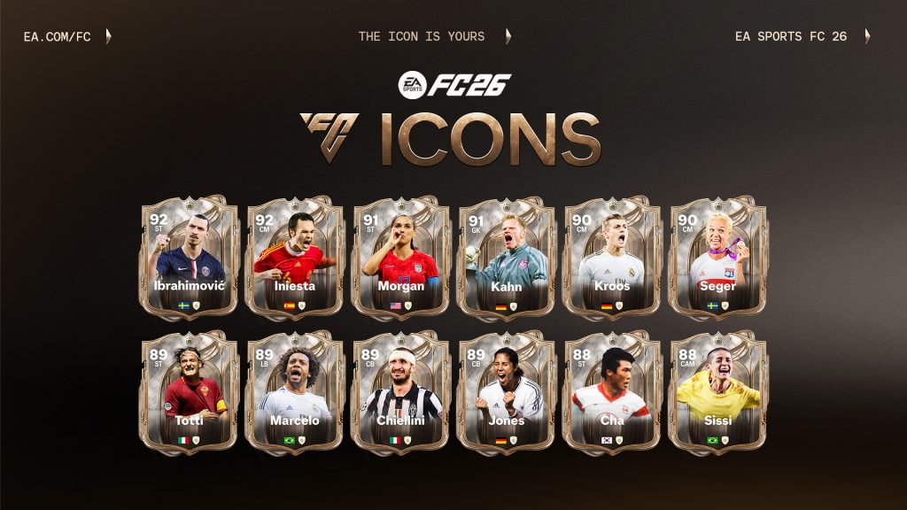 EA Sports FC 26 ile 12 Yeni ICON Geliyor