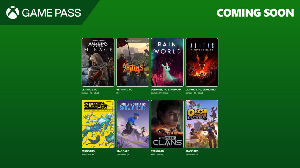 Game Pass Ağustos 2025 Oyunları Duyuruldu