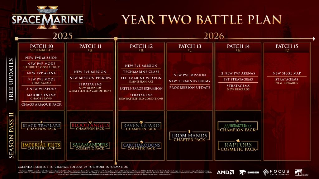 Space Marine 2 Year 2 İçerik Yol Haritası Detaylandırıldı