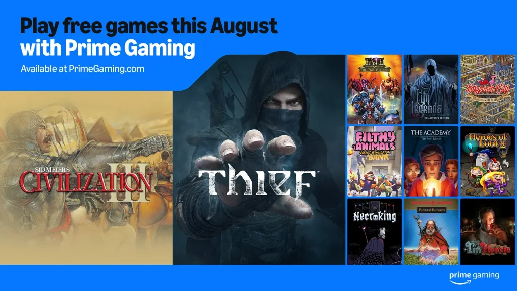 Amazon Prime Gaming Ağustos 2025 oyunları belli oldu