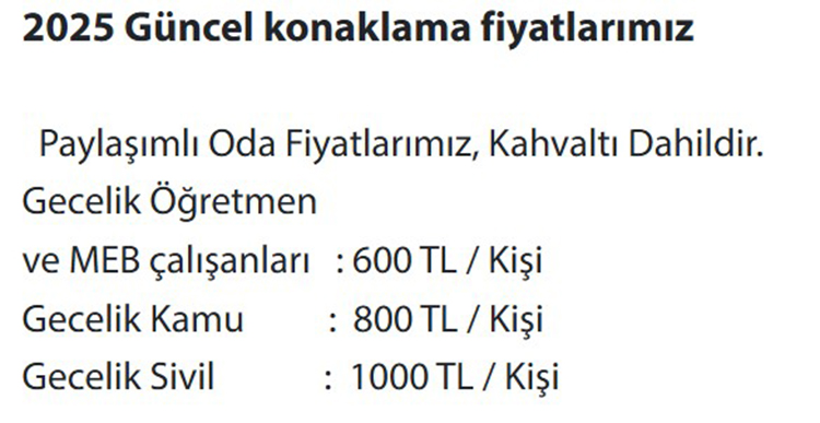 Ankara Öğretmenevleri 2025 Konaklama Fiyatları Ve İletişim Bilgileri