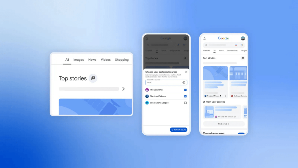 Google’dan internet aramalarını kişiselleştiren özellik: Tercih Edilen Kaynaklar