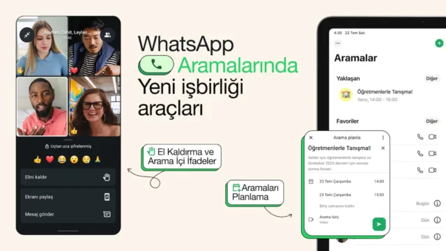 WhatsApp aramaları için grup arama planlama özelliği geldi