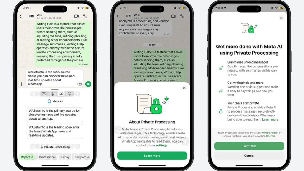 WhatsApp, yapay zeka destekli mesaj önerilerini test ediyor