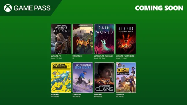 Xbox Game Pass Ağustos 2025 İlk Dalga Oyunları Duyuruldu