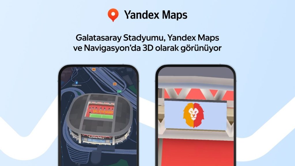 Yandex Maps’te 3D olarak görüntülenen ilk stadyum Galatasaray’ın oldu