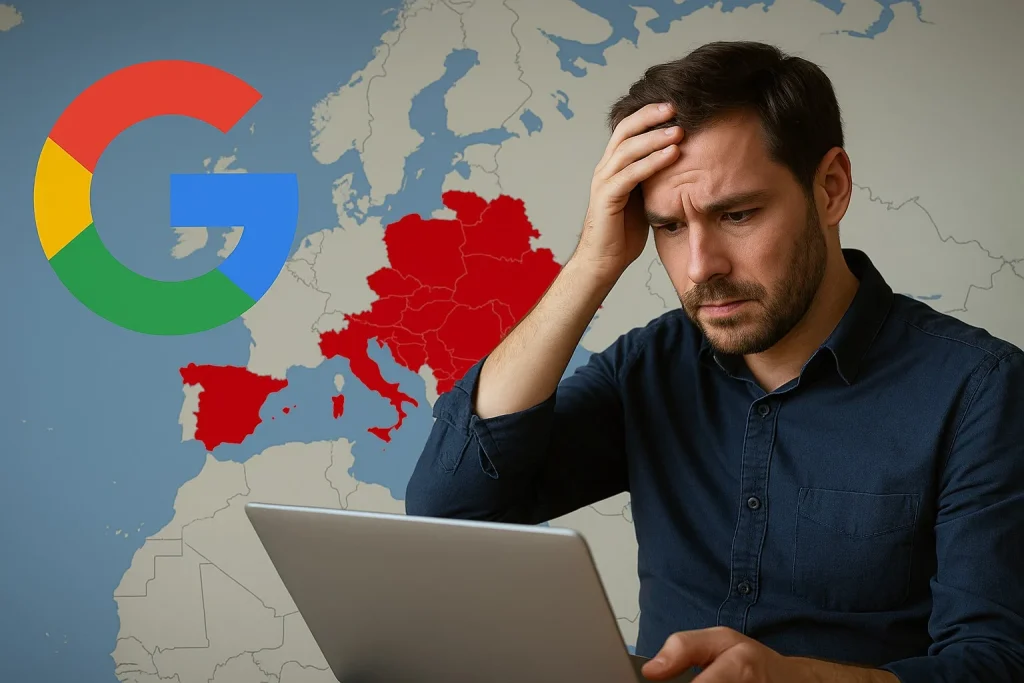 Avrupa’yı sallayan kesinti! Google’a ne oldu?