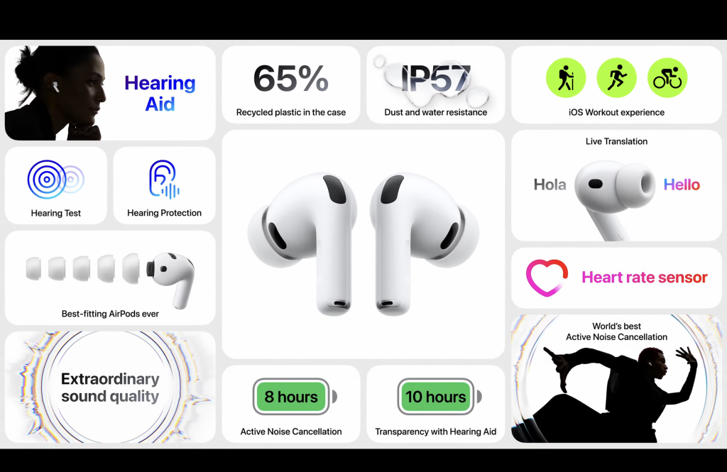 AirPods Pro 3 tanıtıldı! İşte özellikleri!