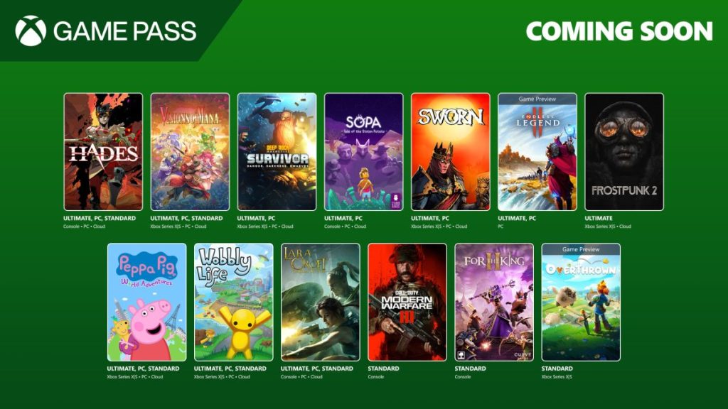Yeni Game Pass Eylül 2025 Oyunları Belli Oldu