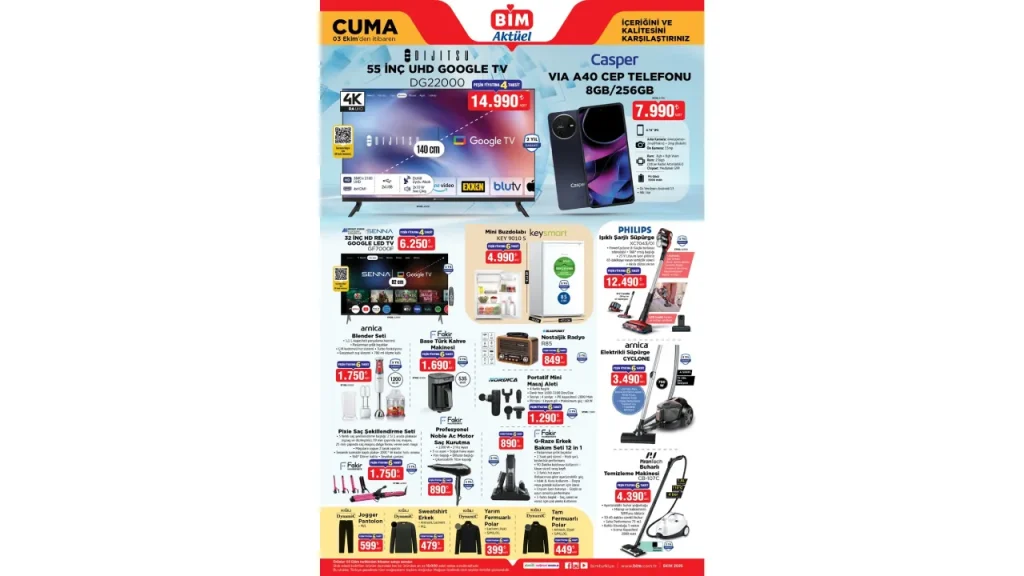 BİM uygun fiyatlı telefon ve TV satacak