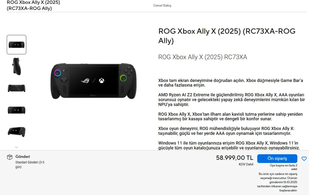 Xbox Ally X Türkiye’de satışa çıktı! Fiyatı dudak uçuklatıyor