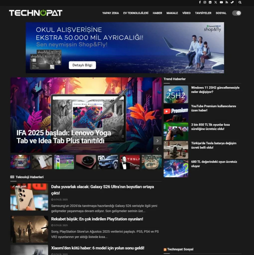 Technopat İnternet Sitesi Yenilendi! – Technopat